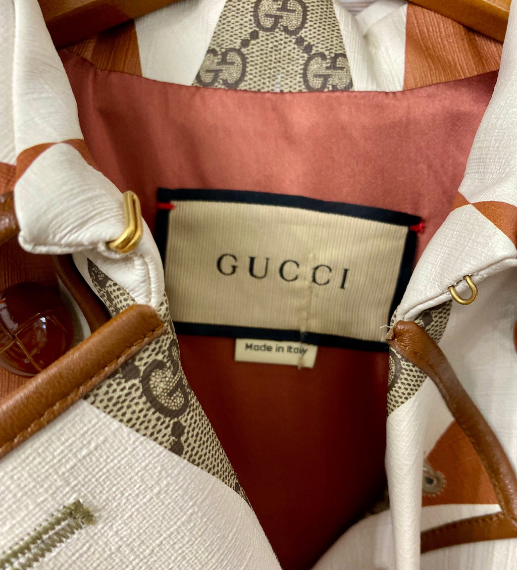 GUCCI ARGYLE BELTED TRENCH COAT