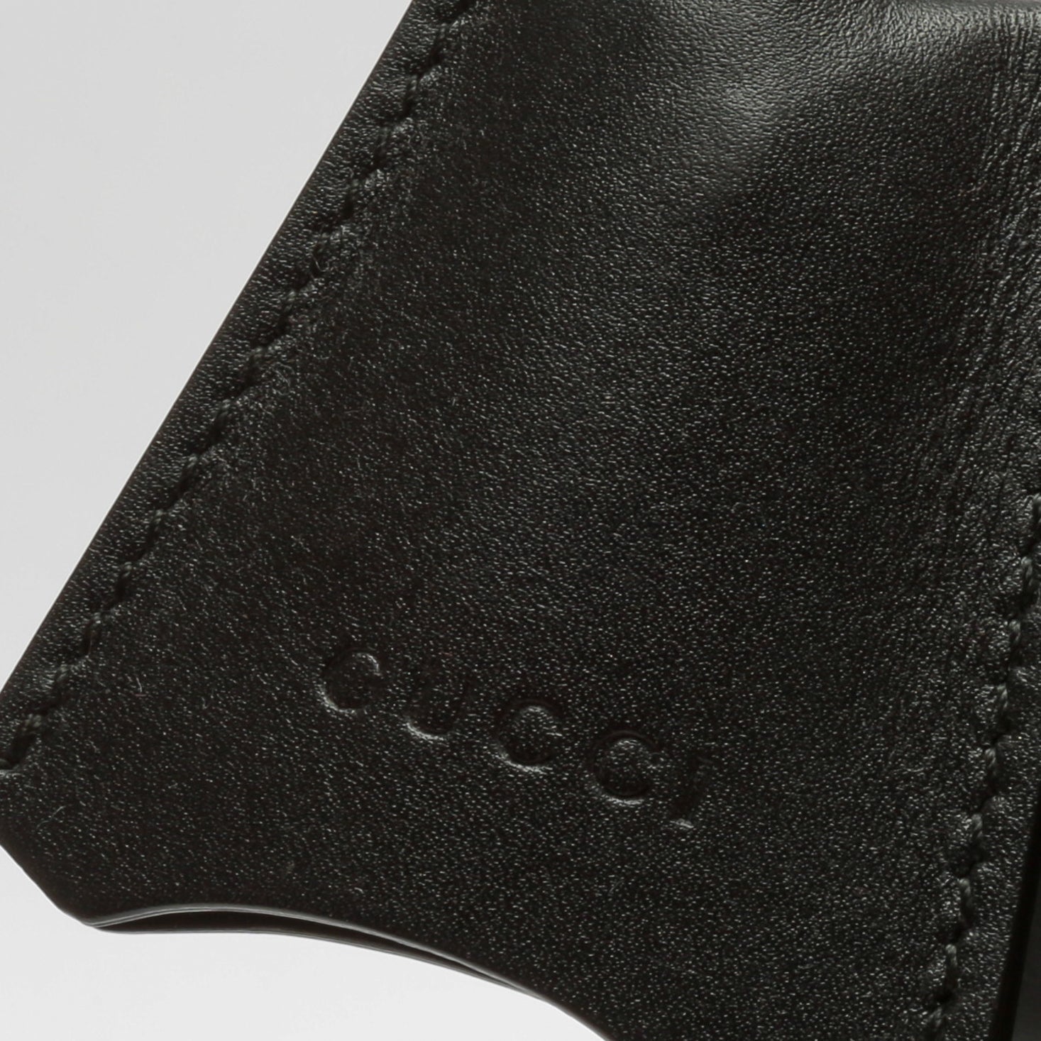 GUCCI Guccissima Top Handle Padlock Bag - Black