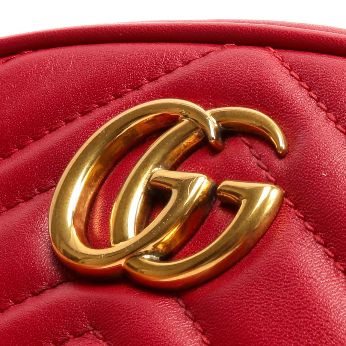 GUCCI GG Marmont Belt Bag - Red