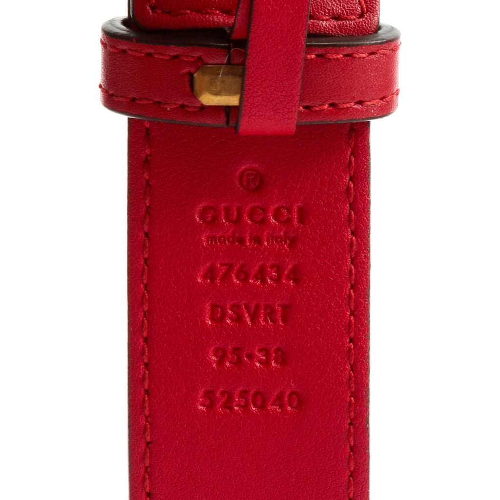 GUCCI GG Marmont Belt Bag - Red