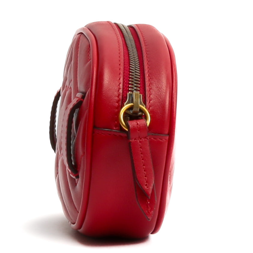 GUCCI GG Marmont Belt Bag - Red