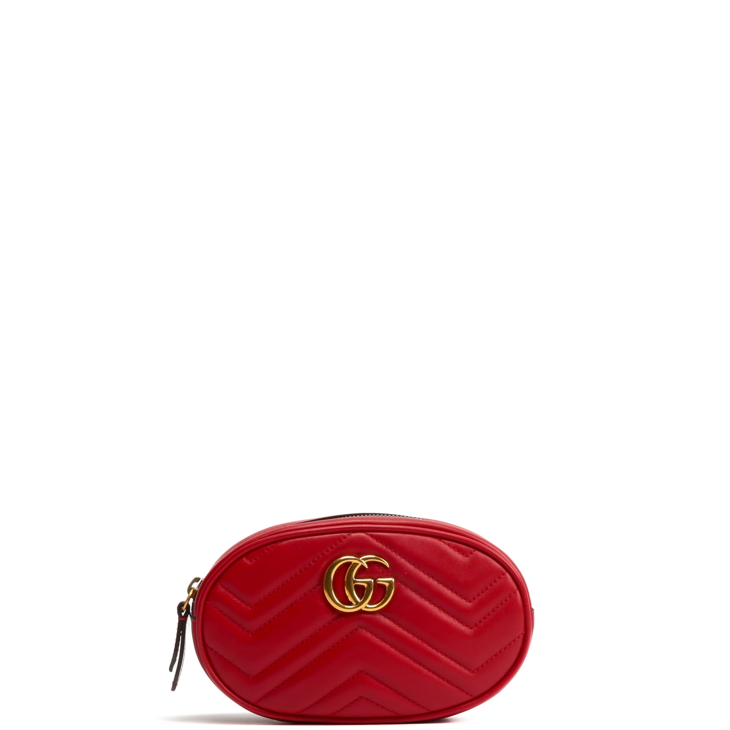 GUCCI GG Marmont Belt Bag - Red