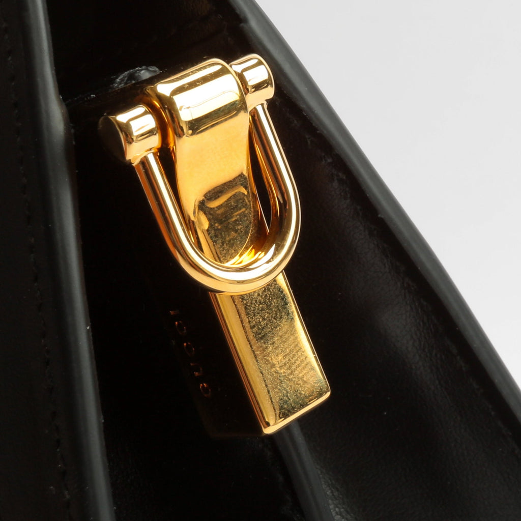 GUCCI GG Matelassé Small Clutch On Chain-Black