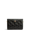 GUCCI GG Matelassé Small Clutch On Chain-Black