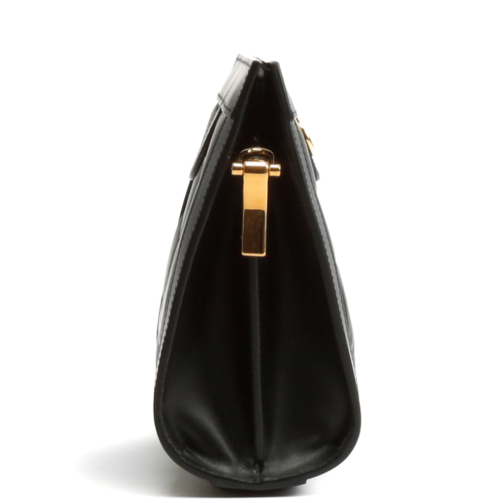 GUCCI GG Matelassé Small Clutch On Chain-Black