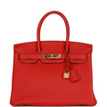 Hermes Birkin 30 Rouge de Coeur Togo Gold Hardware