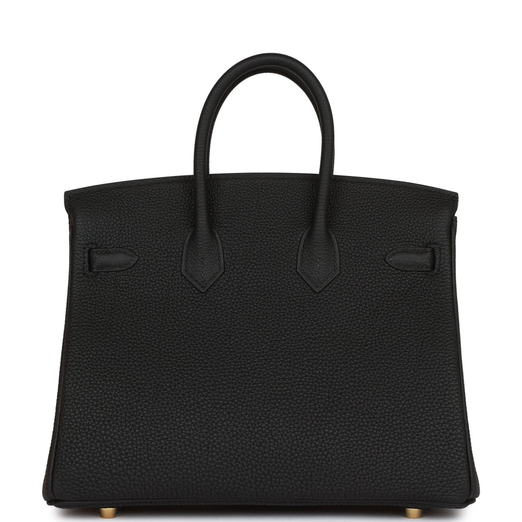Hermes Birkin 25 Black Togo Gold Hardware