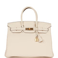 Hermes Birkin 35 Nata Togo Gold Hardware