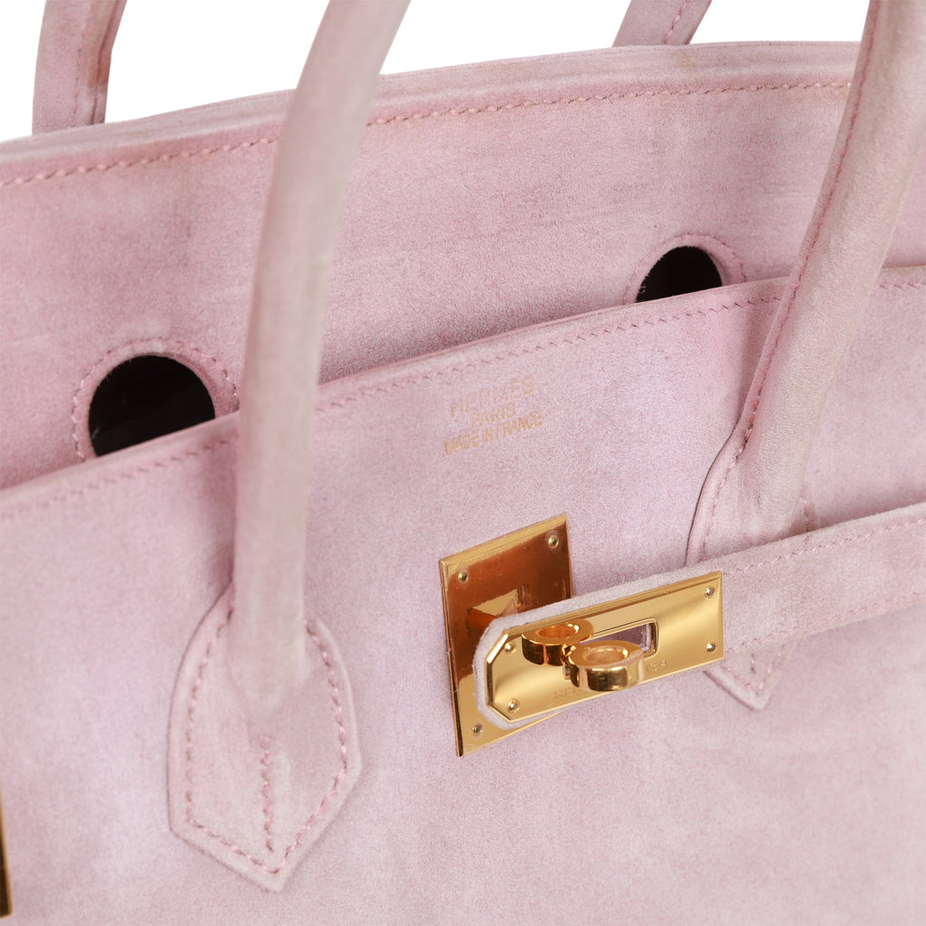 Top Quality Vintage Hermes Birkin 35 Lilac Doblis Gold Hardware