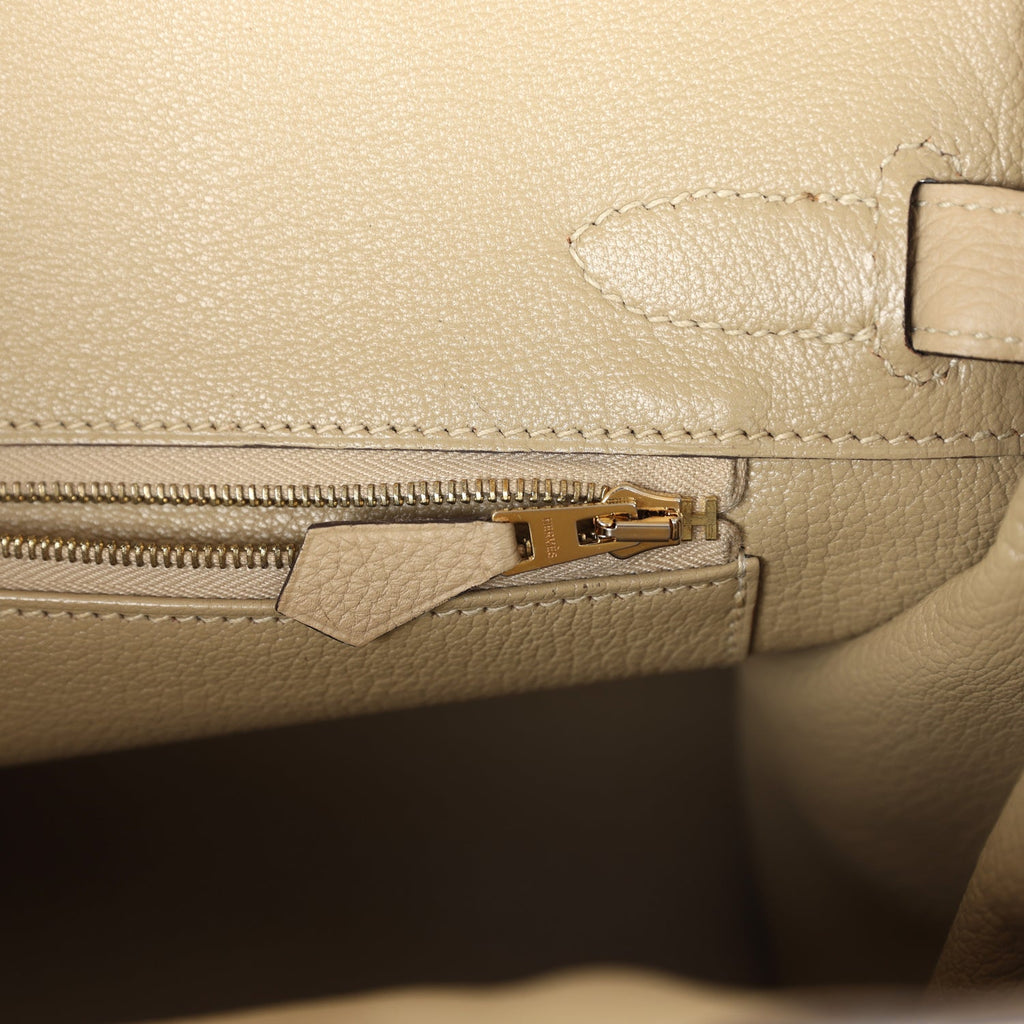 New Hermes Birkin 30 Trench Togo Gold Hardware