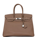 Top Quality Hermes Birkin 35 Etoupe Togo Palladium Hardware