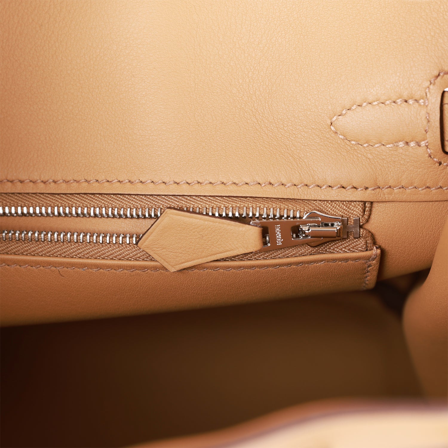 Hermes Birkin 25 In & Out Biscuit Swift Palladium Hardware