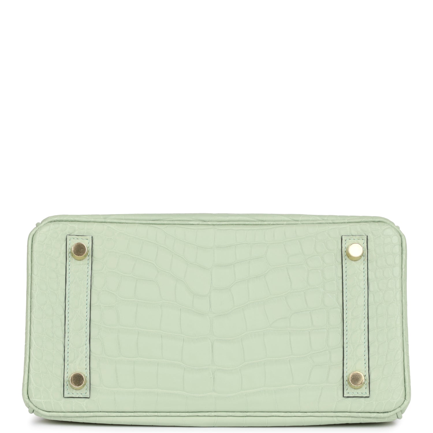 Hermes Birkin 25 Vert D'Eau Matte Alligator Gold Hardware