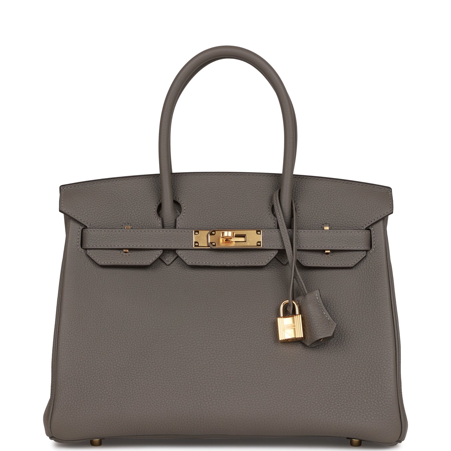 Hermes Birkin 30 Gris Meyer Togo Gold Hardware
