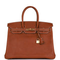 Hermes Birkin 35 Barenia Faubourg Gold Hardware