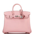 Hermes Birkin 25 Rose Sakura Jonathan Palladium Hardware