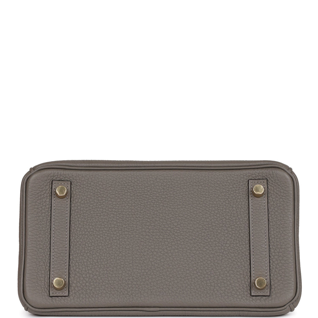Hermes Birkin 25 Gris Meyer Togo Gold Hardware