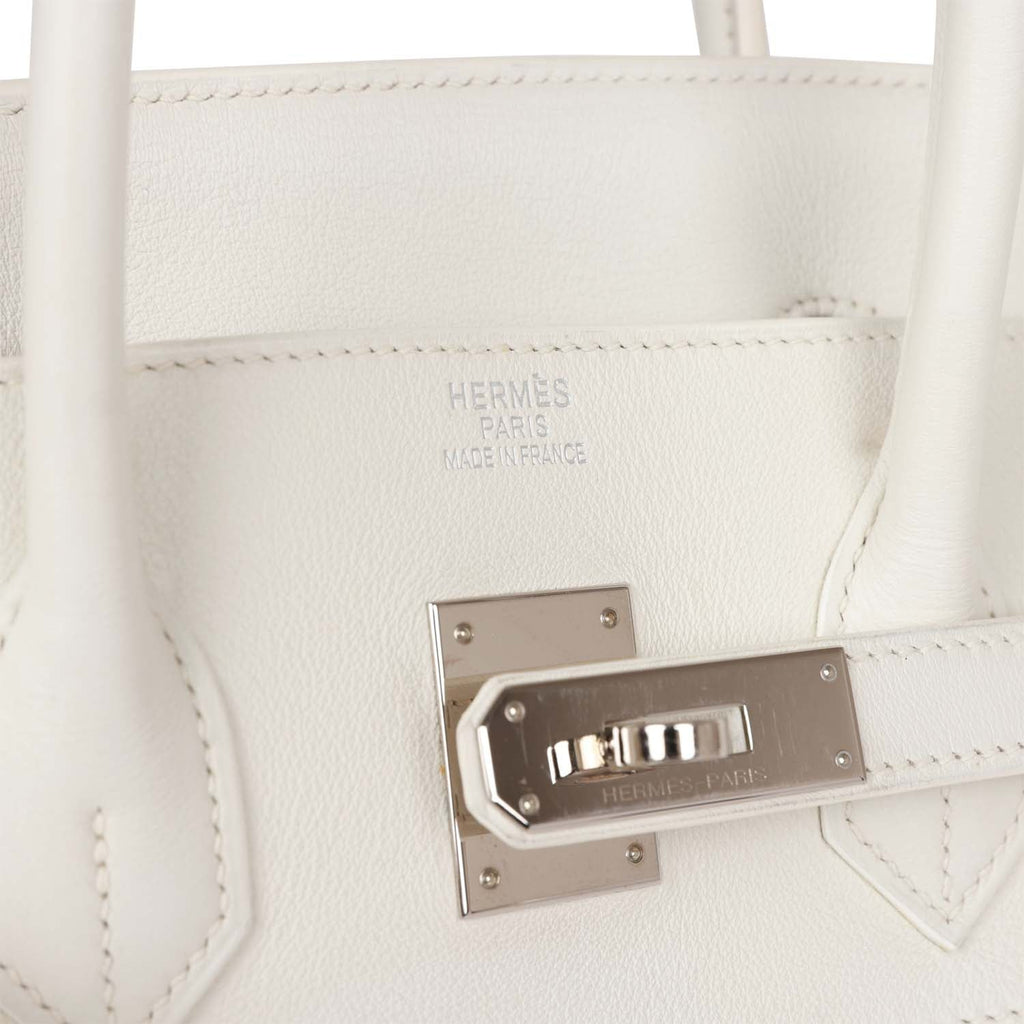 Hermes Birkin 35 White Gulliver and Toile H Palladium Hardware NO RESERVE!