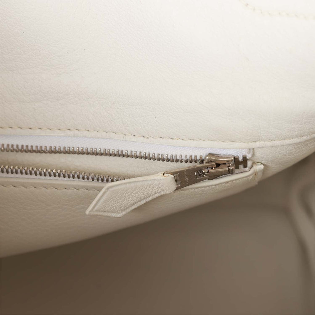 Hermes Birkin 35 White Gulliver and Toile H Palladium Hardware NO RESERVE!