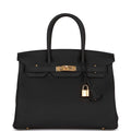 Hermès Birkin 30 Black Togo Gold Hardware
