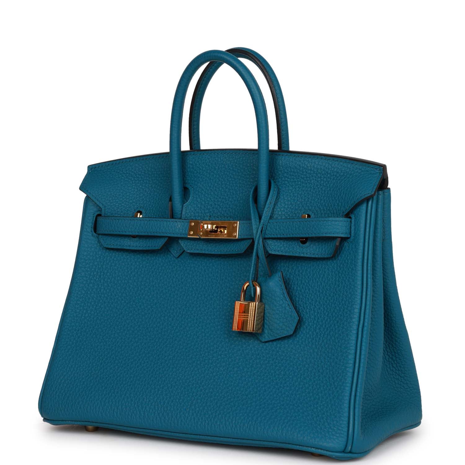 Top Quality Hermes Birkin 25 Colvert Togo Gold Hardware
