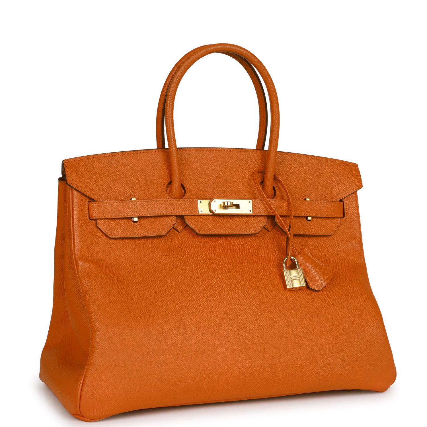 ermes Birkin 35 Feu Epsom Gold Hardware