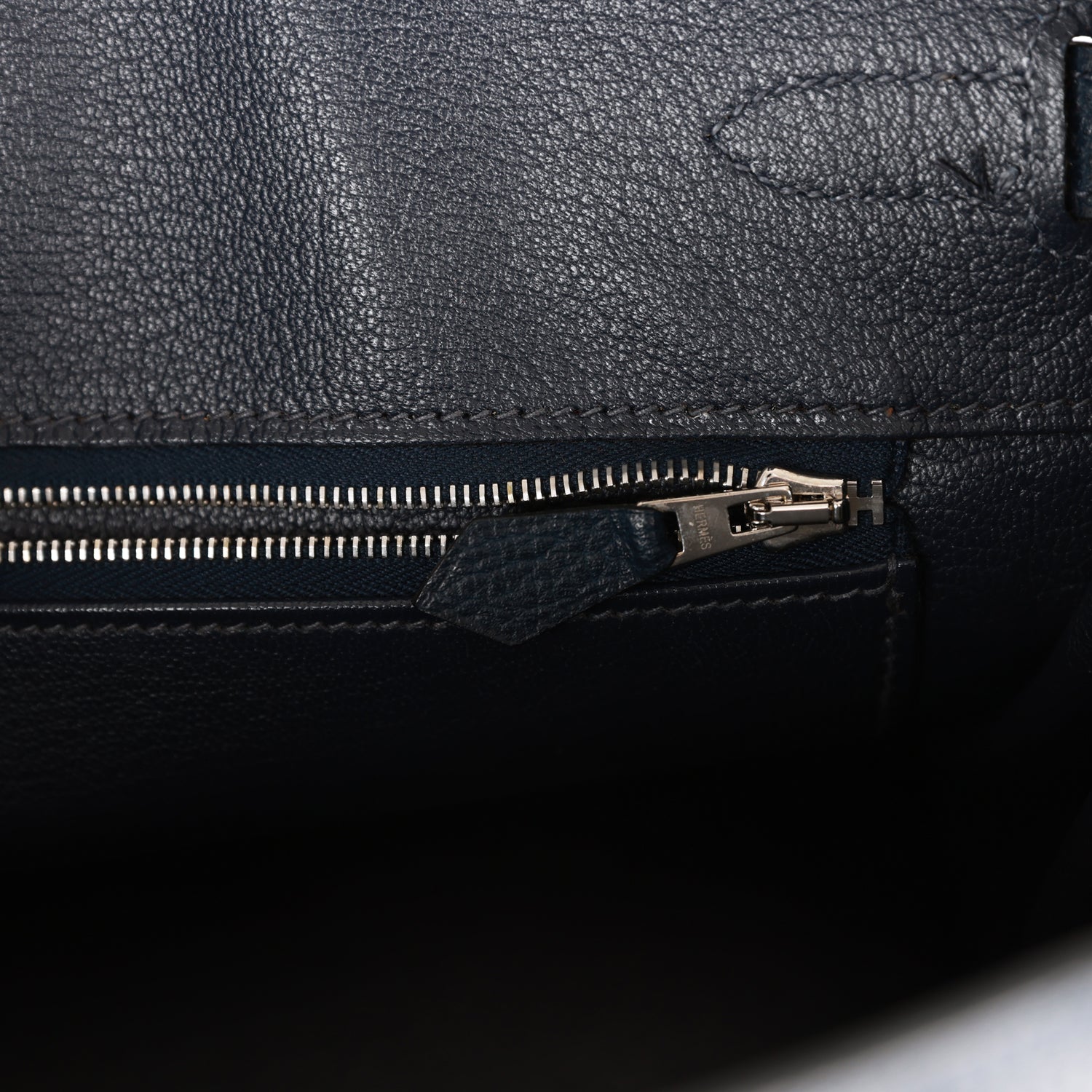 Hermes Birkin 30 Bleu Indigo Vache Liegee Palladium Hardware