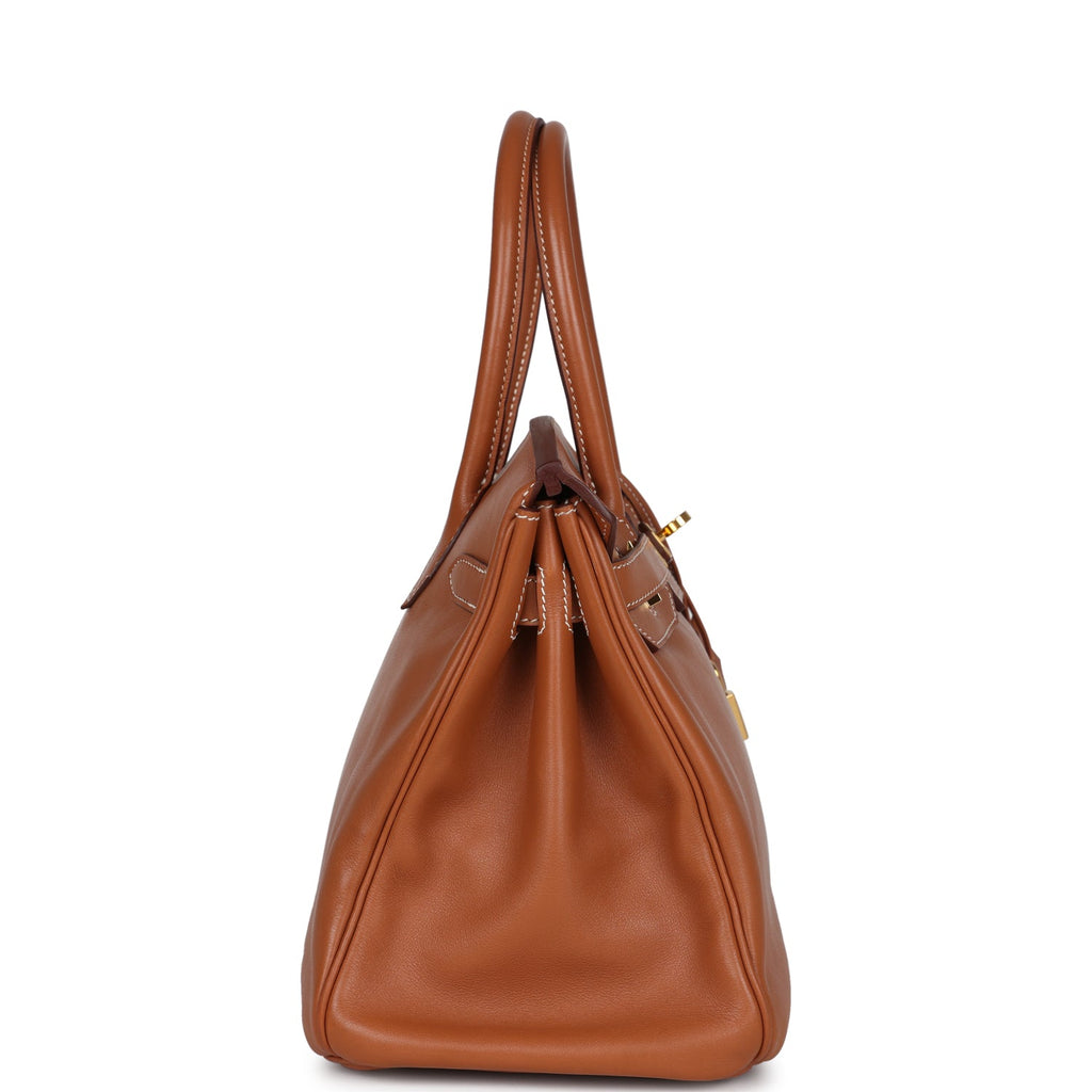 New Hermes Birkin 30 Fauve Swift Gold Hardware