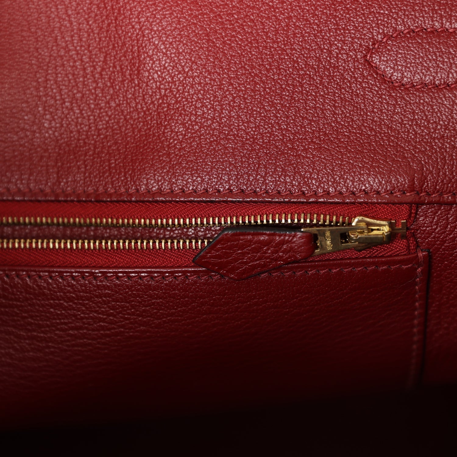 Top Quality Hermes Birkin 35 Rouge H Togo Gold Hardware