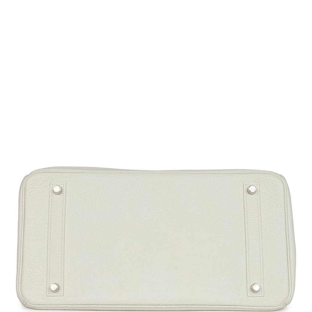 Hermes Birkin 35 White Togo Palladium Hardware