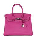 Top Quality Hermes Birkin 30 Magnolia Verso Novillo Palladium Hardware