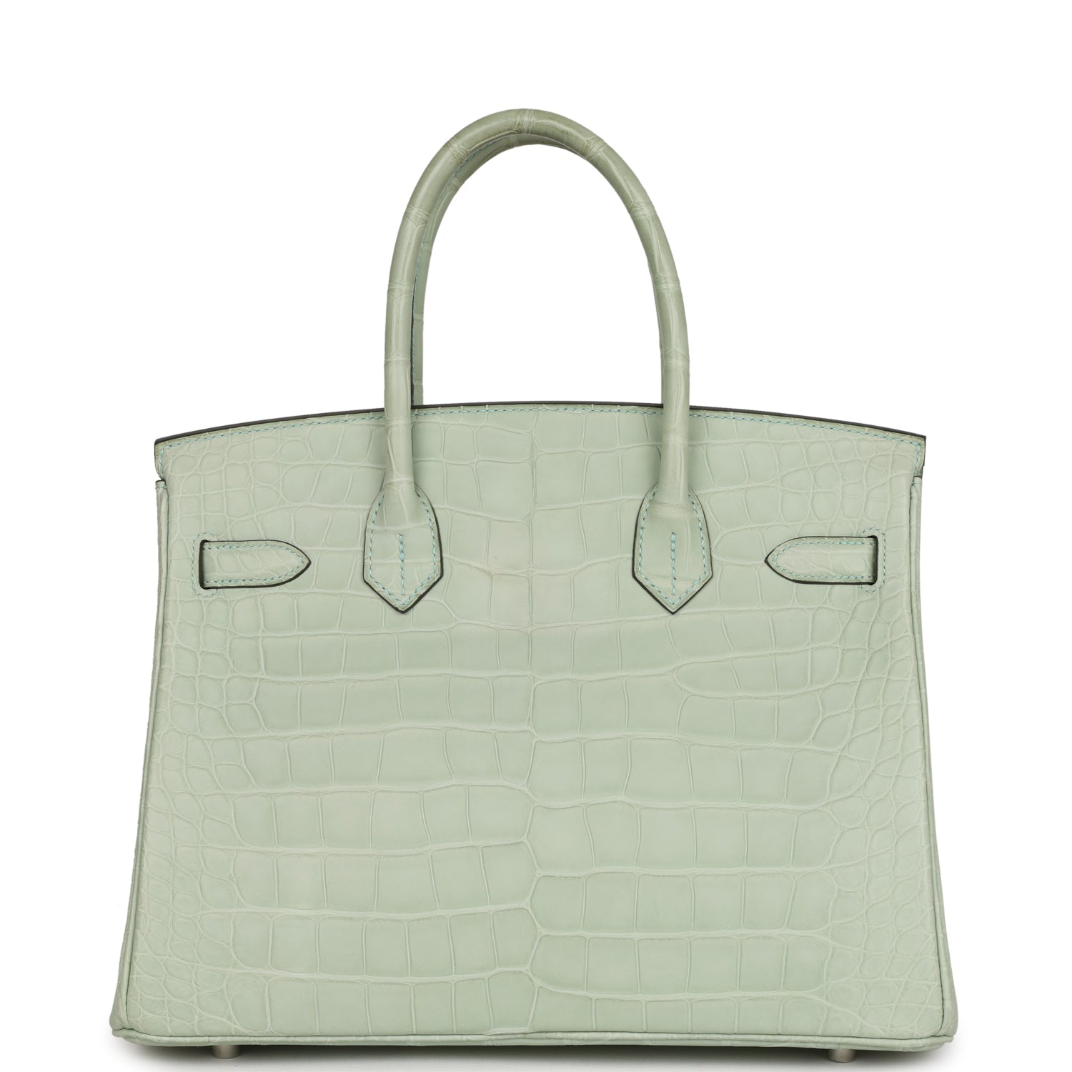 Hermes Birkin 30 Vert D'Eau Matte Alligator Palladium Hardware
