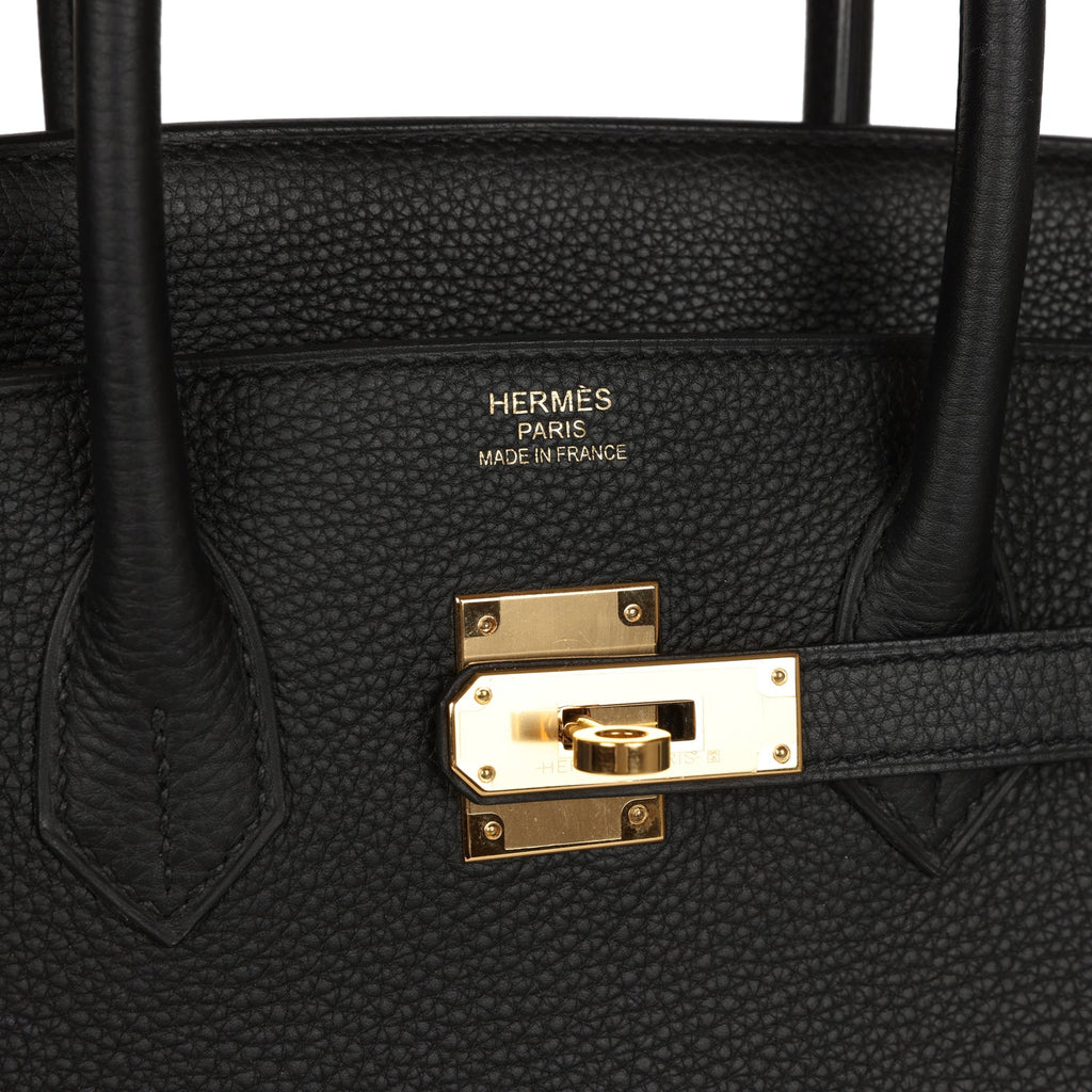 Hermes Birkin 35 Black Togo Gold Hardware