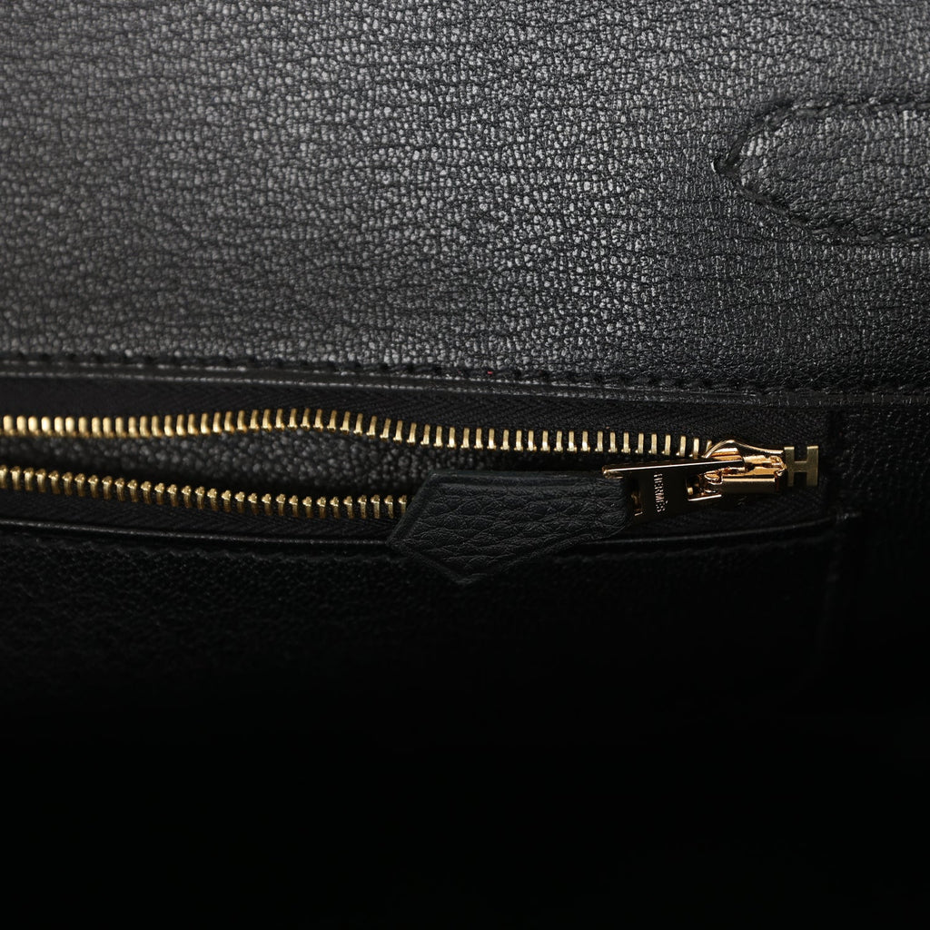 Hermes Birkin 35 Black Togo Gold Hardware
