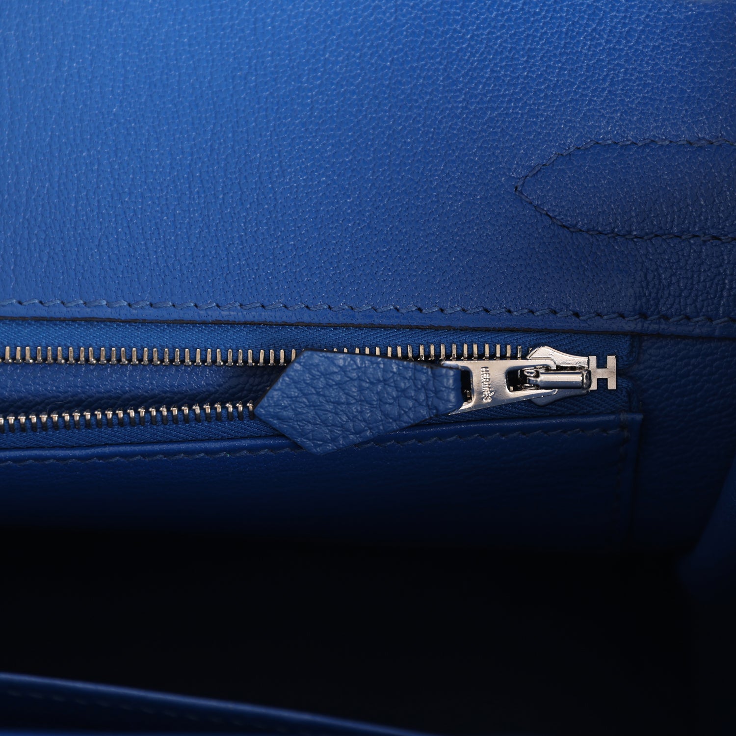 Hermes Birkin 30 Bleu France Togo Palladium Hardware