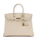 Hermes Birkin 35 Craie Epsom Rose Gold Hardware