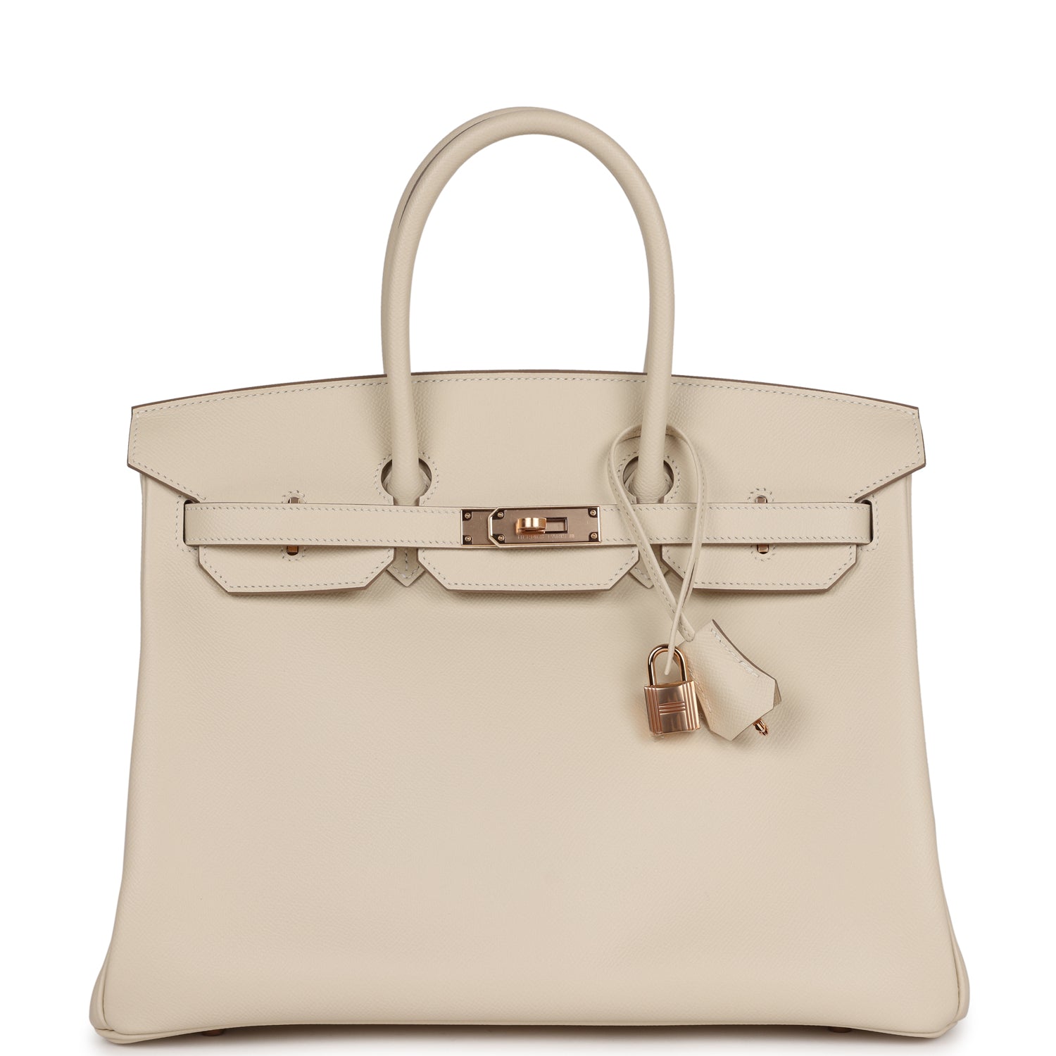 Hermes Birkin 35 Craie Epsom Rose Gold Hardware