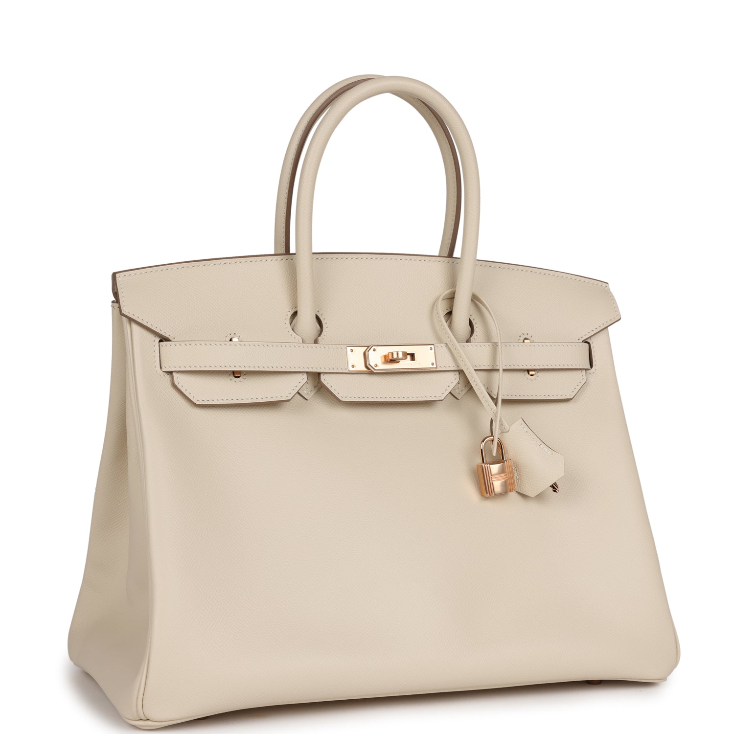 Hermes Birkin 35 Craie Epsom Rose Gold Hardware