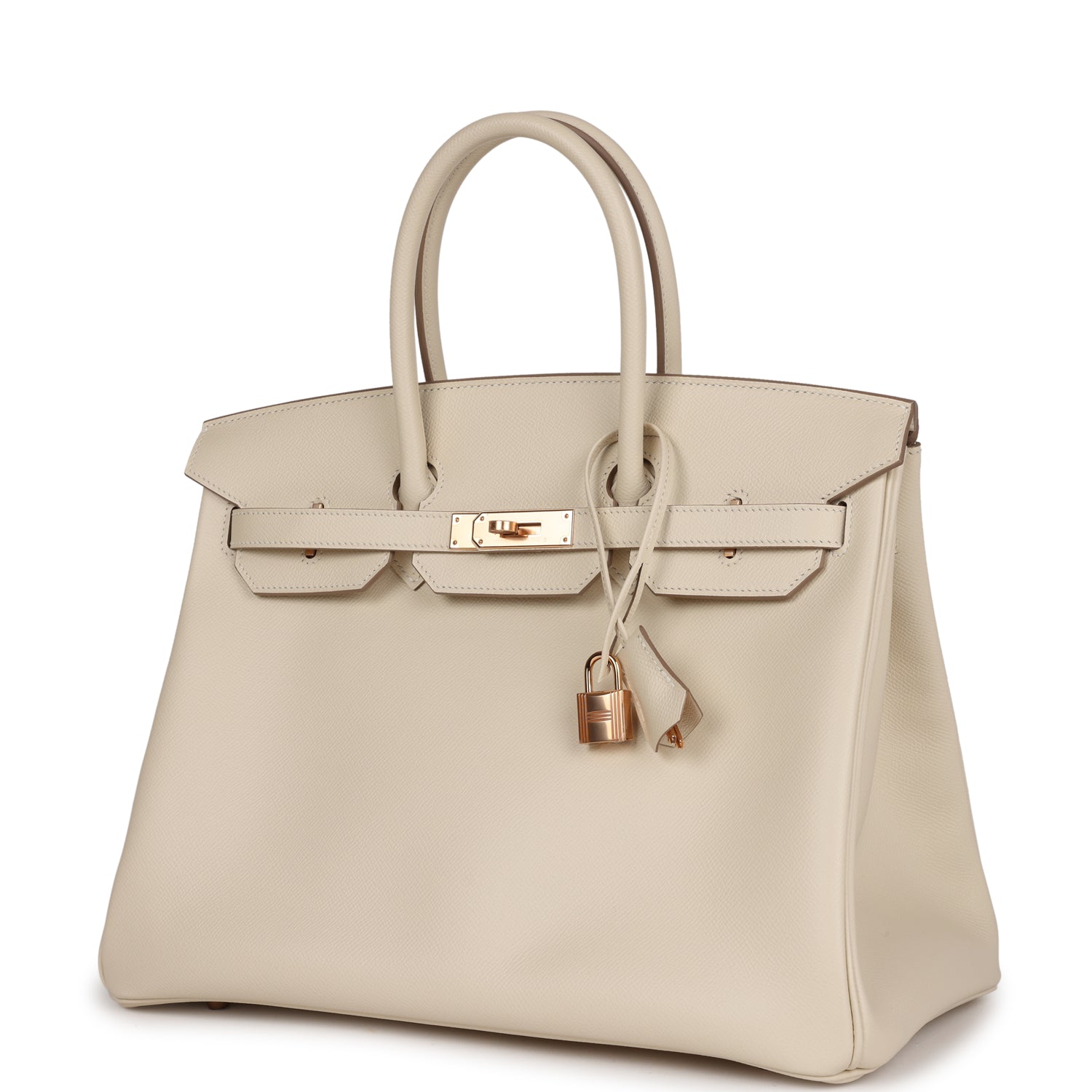 Hermes Birkin 35 Craie Epsom Rose Gold Hardware