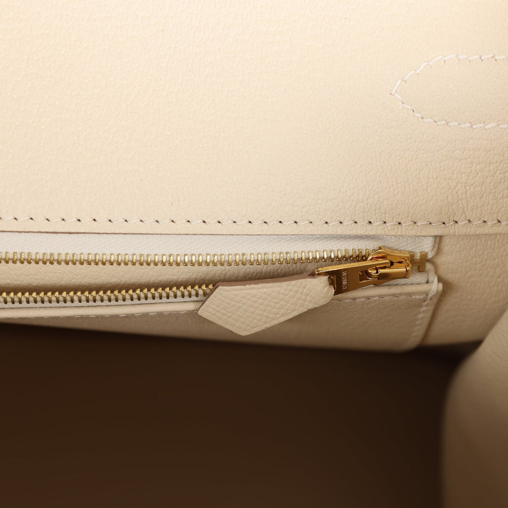 Hermes Birkin 35 Craie Epsom Rose Gold Hardware