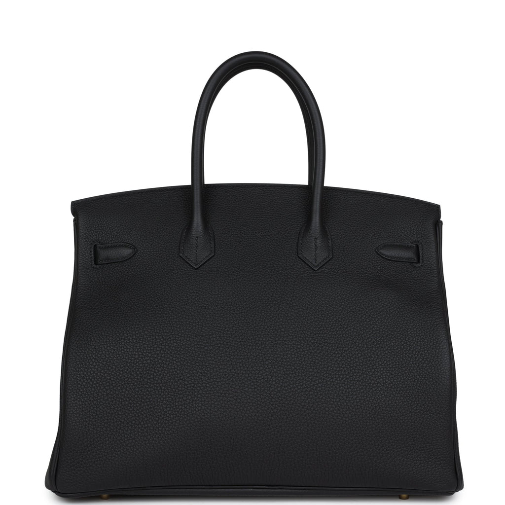 Hermes Birkin 35 Black Togo Gold Hardware