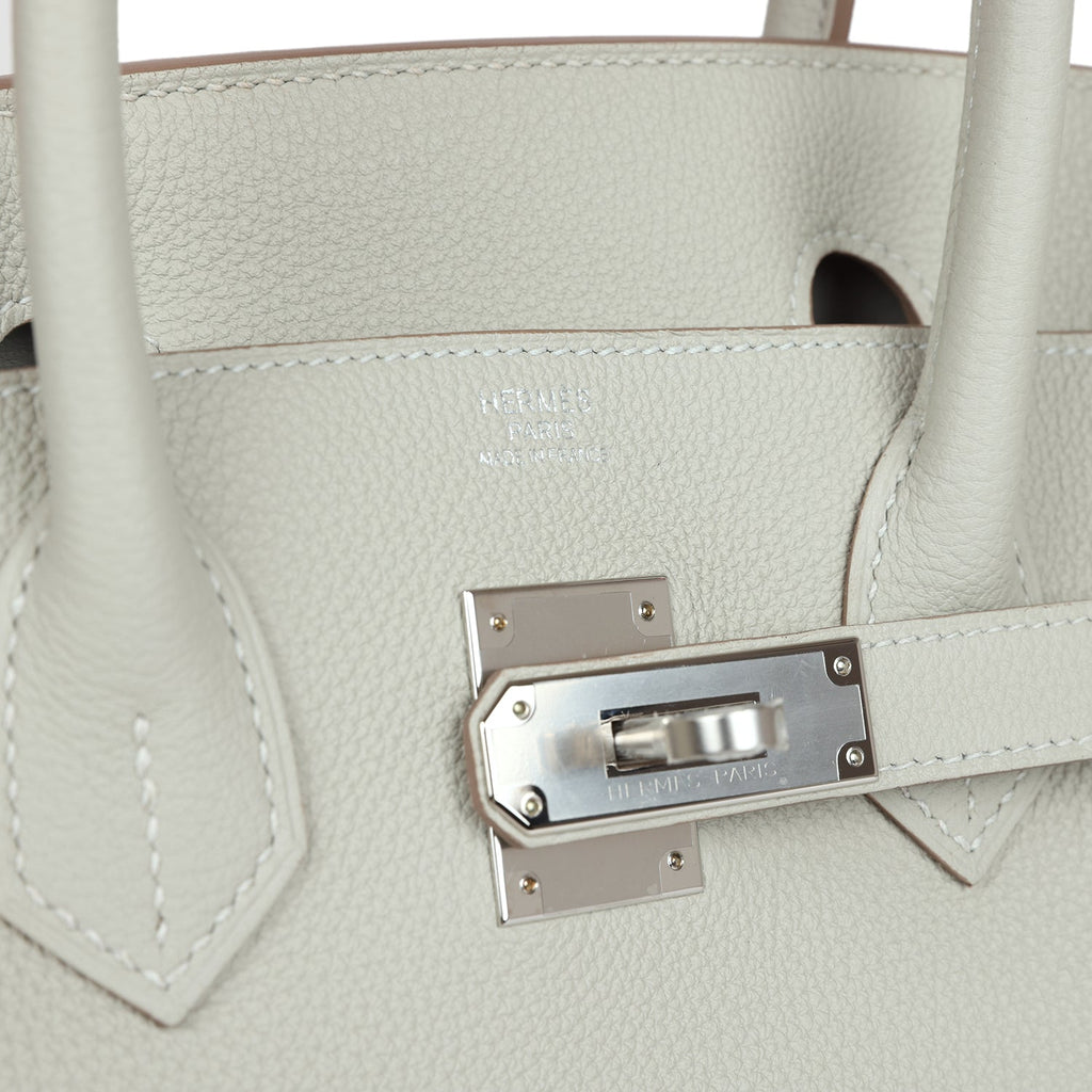 Hermes Birkin 30 Gris Perle Togo Palladium Hardware