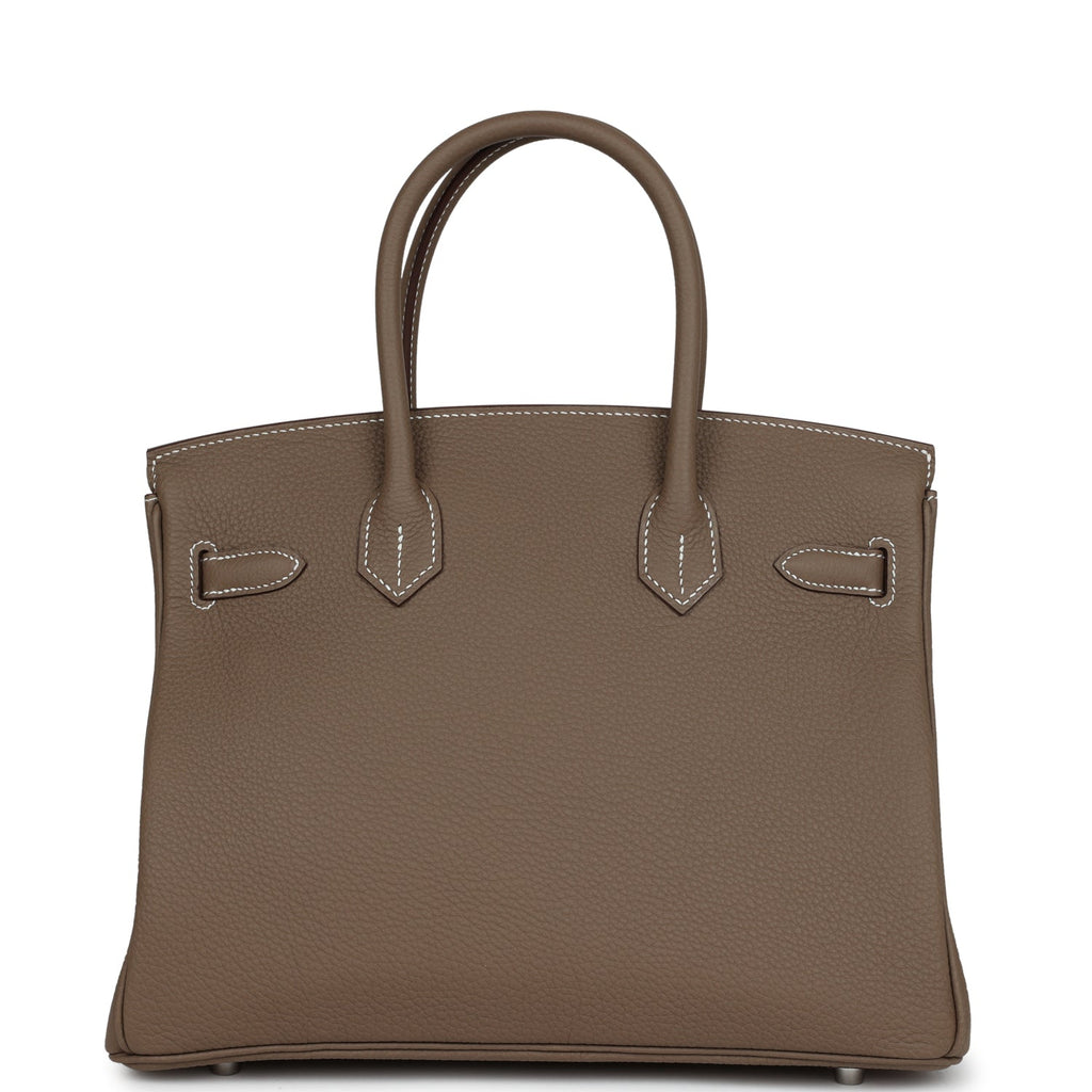Hermes Birkin 30 Etoupe Togo Palladium Hardware
