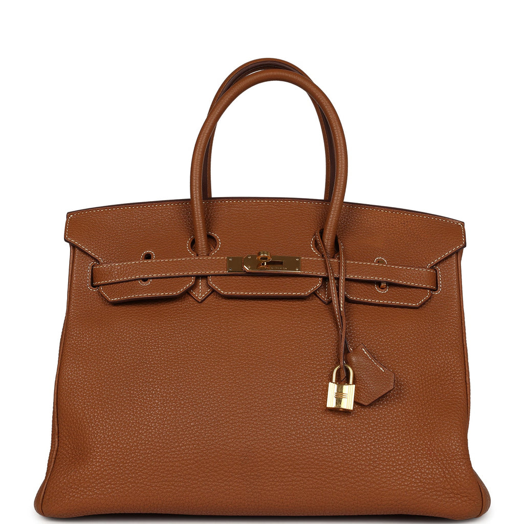 Hermes Birkin 35 Gold Togo Gold Hardware