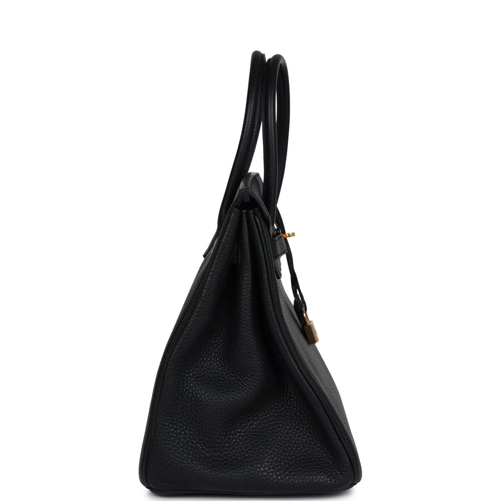 Hermes Birkin 35 Black Togo Gold Hardware