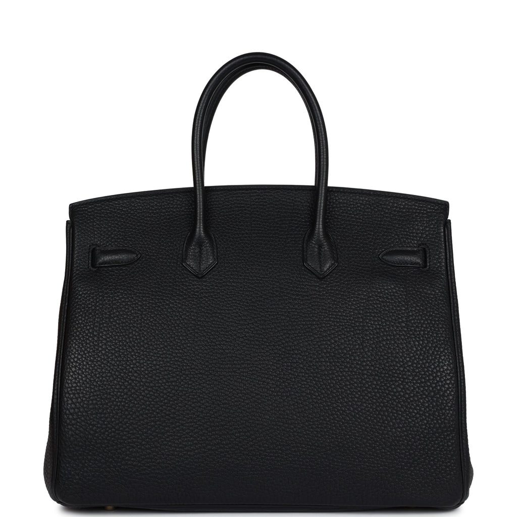 Hermes Birkin 35 Black Togo Gold Hardware