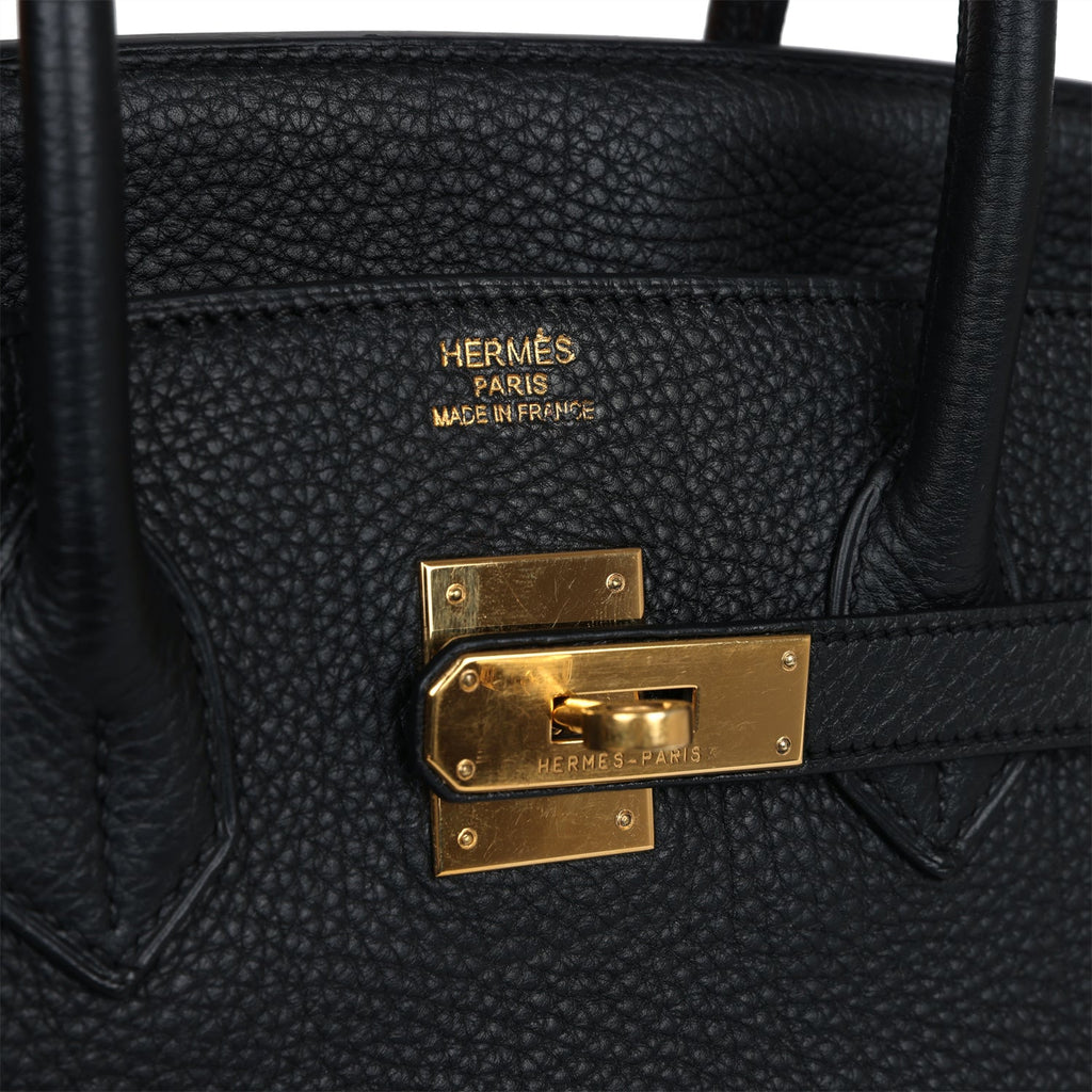 Hermes Birkin 35 Black Togo Gold Hardware