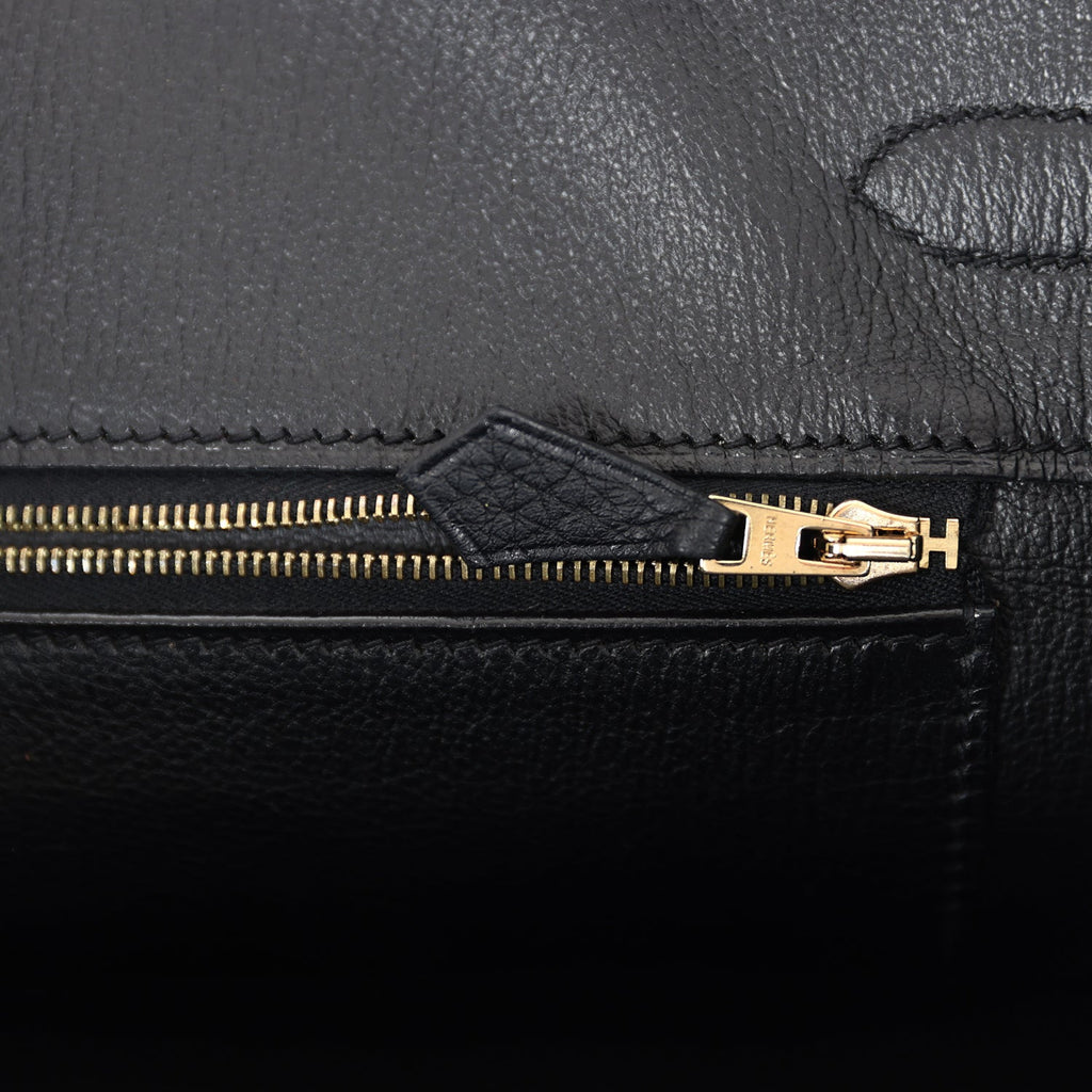 Hermes Birkin 35 Black Togo Gold Hardware