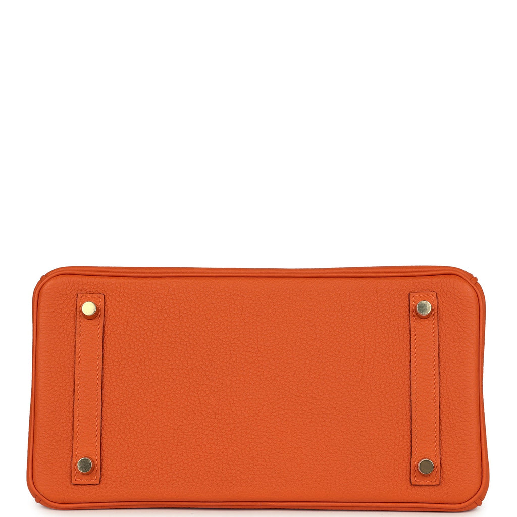 Hermes Birkin 30 Orange Togo Gold Hardware
