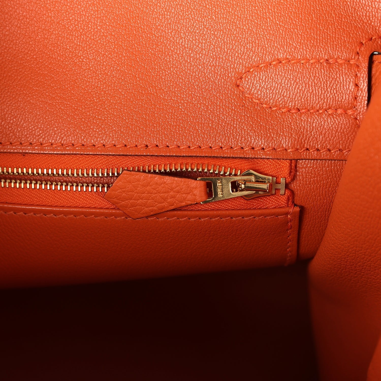 Hermes Birkin 30 Orange Togo Gold Hardware